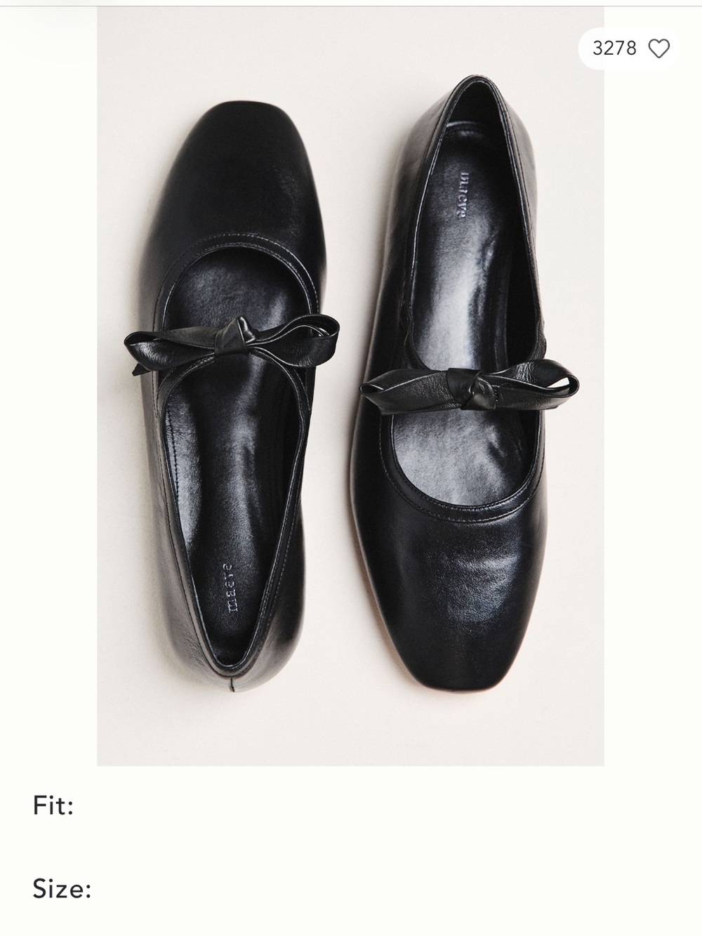 Maeve Black Leather Bow-Accent Mary Jane Flats. Euro 40.